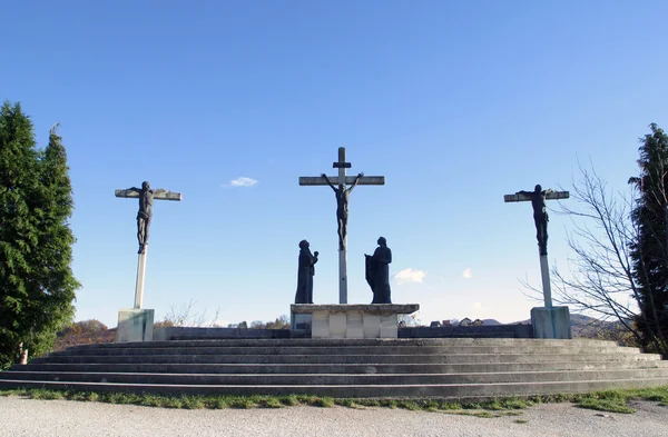 12th Stations of the Cross, Jesus dies on the cross — Stock Photo, Image