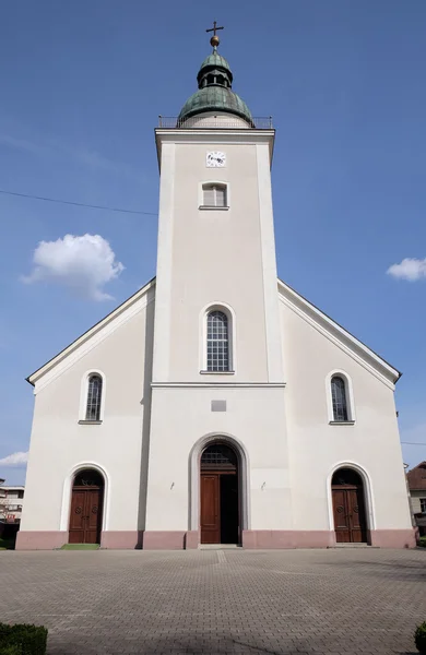 A igreja paroquial da Santíssima Trindade em Donja Stubica, Croácia — Fotografia de Stock