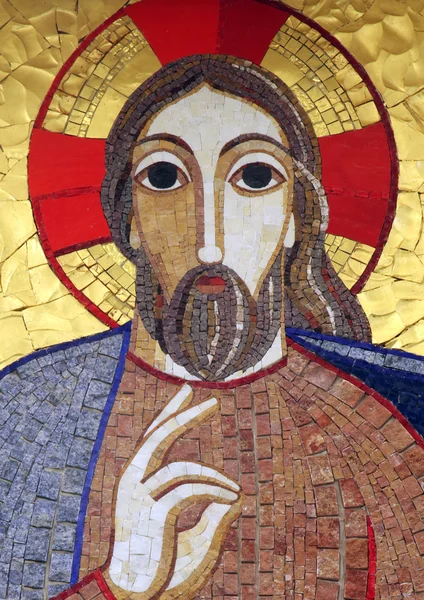 耶稣基督，马赛克 — 图库照片