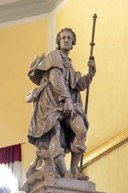 Aziz Roch, Hırvatistan 'ın Rovinj kentindeki Aziz George ve Euphemia Kilisesi' nin mihrabındaki heykel.