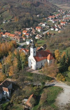 Hırvatistan 'ın Moravce kentindeki Kutsal Üçleme Kilisesi