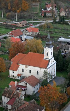 Hırvatistan 'ın Sunja kentindeki St. Mary Kilisesi