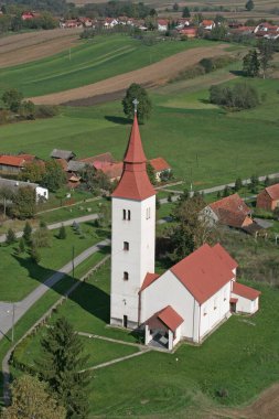 Hırvatistan 'ın Velika Trnovitica kentindeki Aziz Martin Kilisesi