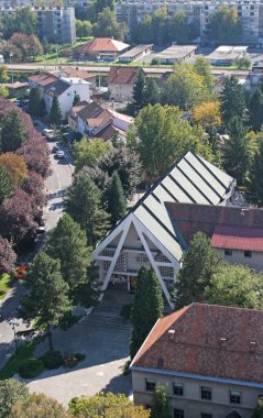 Hırvatistan 'ın başkenti Zagreb' deki Kutsal Tespih ve Dominik Manastırı Kilisesi