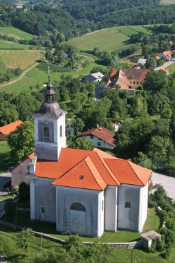 Hırvatistan 'ın Prislin kentindeki St. Peter Kilisesi
