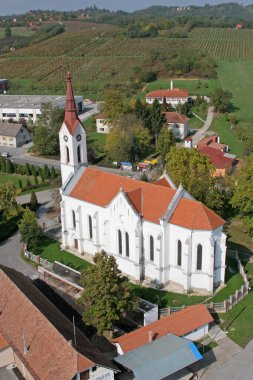 Hırvatistan 'ın Voloder kentindeki Aziz Anthony Kilisesi