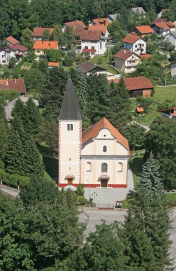 Hırvatistan 'ın Oroslavlje kentinde Bakire Meryem' in Varsayımı Kilisesi