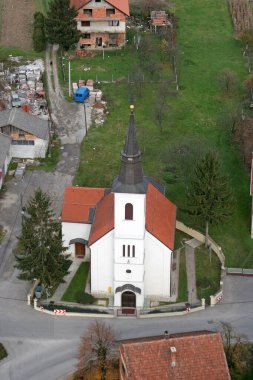 Hırvatistan 'ın Lomnica Donja kentindeki Kutsal Üç Kral Kilisesi