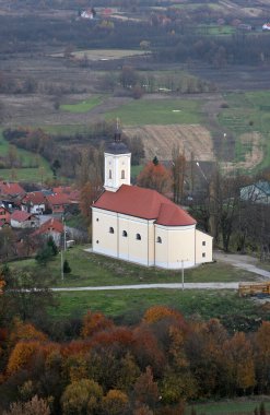 Hırvatistan 'ın Vidusevac kentindeki St. Francis Xavier Kilisesi