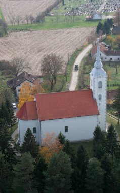 Hırvatistan 'ın Sveti Petar Cvrstec kentindeki Aziz Peter Kilisesi