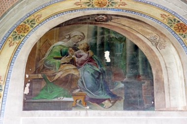 Aziz Anne, Ludina 'daki Aziz Mikail Kilisesi' nde fresk.