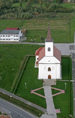 Hırvatistan 'ın Lupoglav kentindeki Kutsanmış Agostino Kumarhanesi Kilisesi