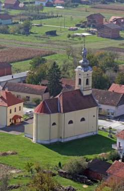 Hırvatistan 'ın Veliki Grdevac kentindeki Kutsal Ruh Kilisesi