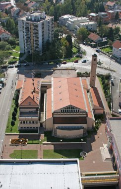 Jordanovac, Zagreb, Hırvatistan 'da Kilise ve Meryem' in Temiz Kalbi