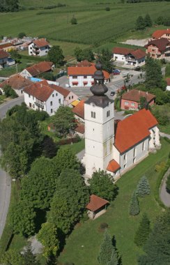 Hırvatistan 'ın Tuhelj kentinde Bakire Meryem' in Varsayımı Kilisesi