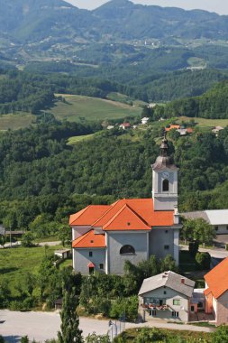Hırvatistan 'ın Prislin kentindeki St. Petar Kilisesi