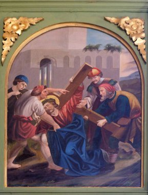 2 istasyonları haç, İsa onun çapraz, kilise Aziz Matthew Stitar, Hırvatistan için verilir