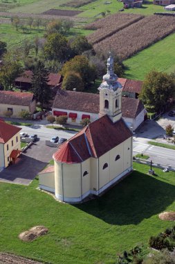 Hırvatistan 'ın Veliki Grdevac kentindeki Kutsal Ruh Kilisesi
