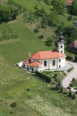 Hırvatistan 'ın İvanec Bistranski kentindeki Kutsal Bakire Meryem Kilisesi Hıristiyanların Yardımı