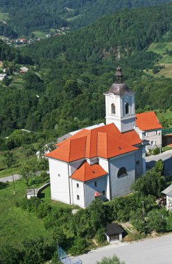 Hırvatistan 'ın Prislin kentindeki St. Petar Kilisesi