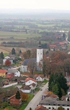 Hırvatistan 'ın Nova Raca kentinde Bakire Meryem Varsayımı Kilisesi