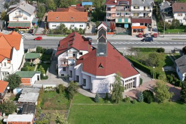 Hırvatistan 'ın Sesvetski Kraljevec kentinde İsa' nın Dirilişi Kilisesi