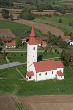 Hırvatistan 'ın Velika Trnovitica kentindeki Aziz Martin Kilisesi