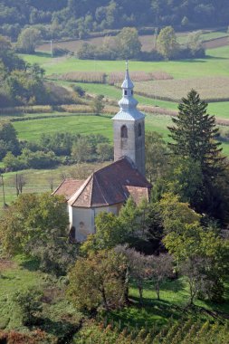 Hırvatistan 'ın Preseka kentindeki Aziz Peter Kilisesi