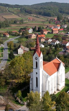 Hırvatistan 'ın Voloder kentindeki Aziz Anthony Kilisesi