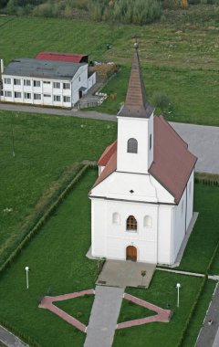 Hırvatistan 'ın Lupoglav kentindeki Kutsanmış Agostino Kumarhanesi Kilisesi