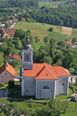 Hırvatistan 'ın Prislin kentindeki St. Peter Kilisesi