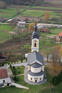 Hırvatistan 'ın Sandrovac kentinde Kutsal Bakire Meryem' in Ziyareti Kilisesi