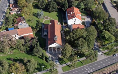 Hırvatistan 'ın Zagreb kentindeki Kutsal Aile Kilisesi