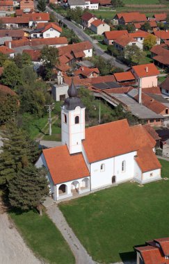 Hırvatistan 'ın Lovrecan kentindeki Aziz Lawrence Kilisesi