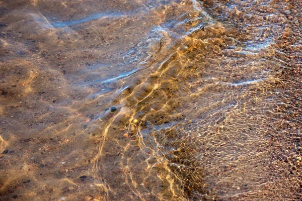 水和沙子 自然背景 — 图库照片