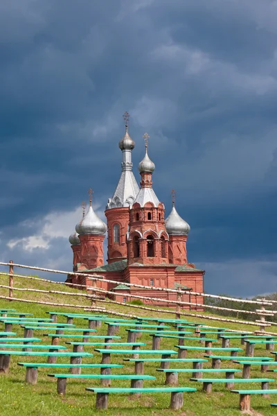 Antiga igreja ortodoxa de Olgas. Rússia — Fotografia de Stock