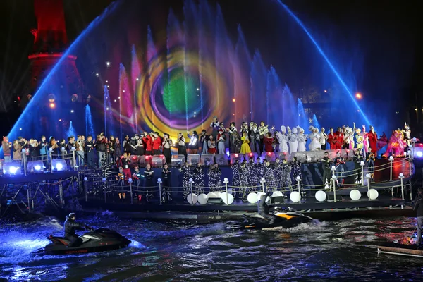 Espectáculo internacional Círculo de luz en Moscú — Foto de Stock