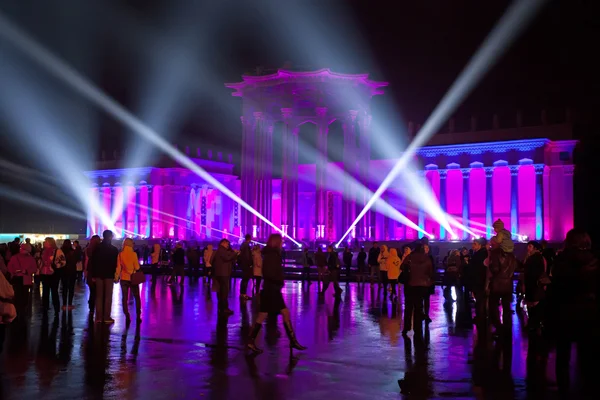 Show internacional Círculo de luz em Moscou — Fotografia de Stock