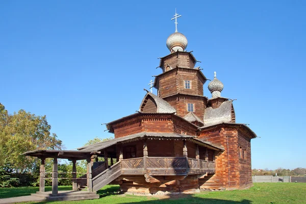 Drewniany kościół Ressurection w Suzdal, Federacja Rosyjska. — Zdjęcie stockowe