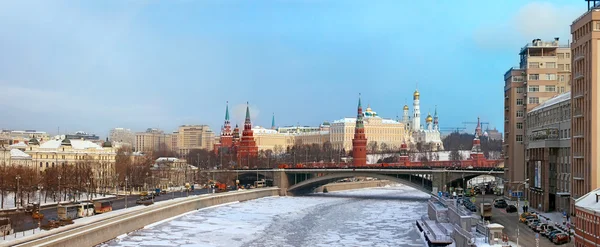 Pandangan panorama Moskow Kremlin - Rusia — Stok Foto