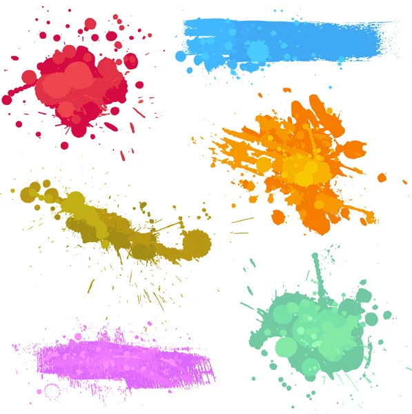 Couleur de la peinture éclaboussure — Image vectorielle