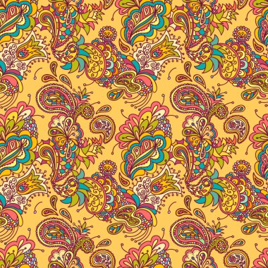 Oryantal vektör Dikişsiz desen arka plan