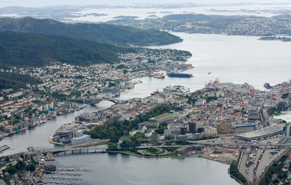 View over the port of Bergen — Stock Photo, Image
