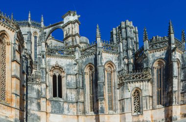 Batalha 'nın antik Portekiz manastırı manzarası