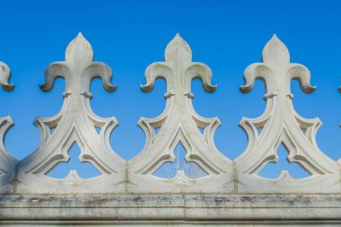 Eski bir Portekiz manastırı ton çitinin ayrıntıları