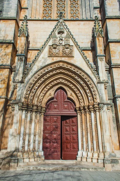 Vista Sobre Portas Antigo Mosteiro Portugal Batalha — Fotografia de Stock