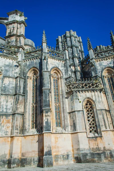 Över Det Antika Portugisiska Klostret Batalha — Stockfoto