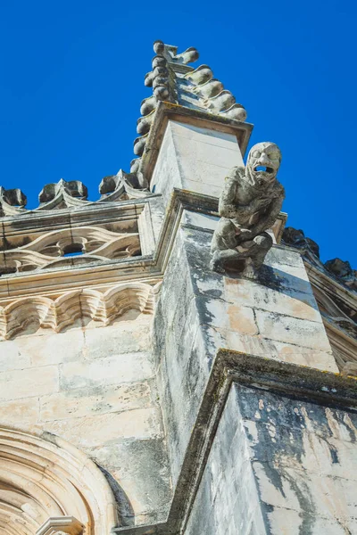 gargoyle of an ancient gothic portugal monastery of Batalha