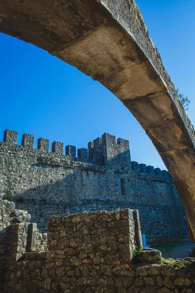 View Portuguese Castle Out Arc — Stock Photo, Image