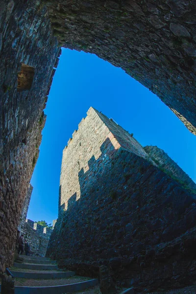 Barbican Entrance Medieval Portuguese Castle — Stock Photo, Image